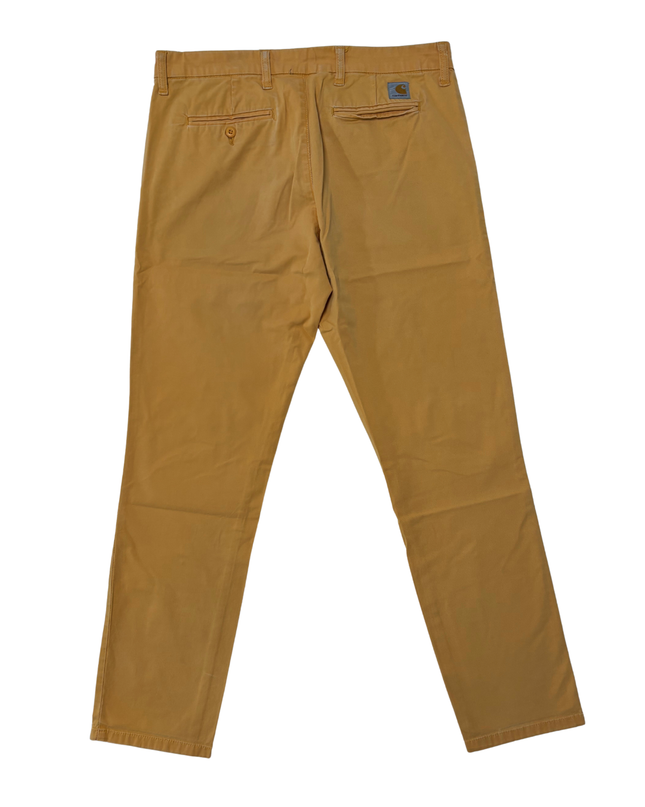 Carhartt Khaki Brown Straight-Leg Workwear Chino Pants - L | Waist: 34"