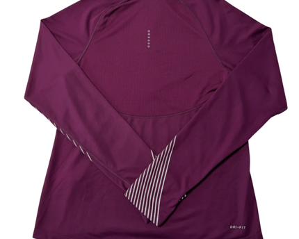 Nike Purple Half-Zip Dri-FIT Running Sports Upper