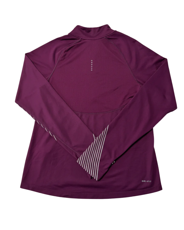 Nike Purple Half-Zip Dri-FIT Running Sports Upper