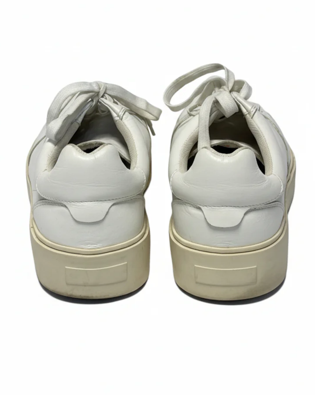 DOOA White Platform Leather Sneakers
