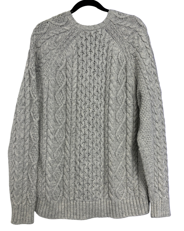 Polo Ralph Lauren Grey American Flag Cable-Knit Sweater | With Tags