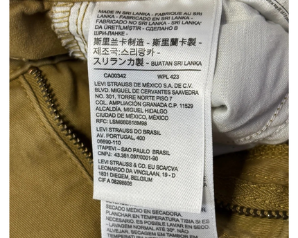 Levi's Tan Pleated Balloon Leg Pants