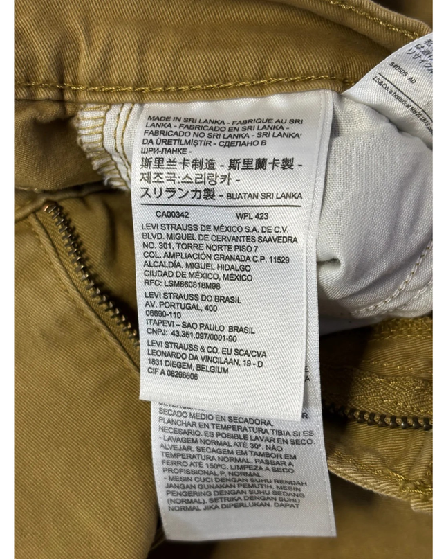 Levi's Tan Pleated Balloon Leg Pants
