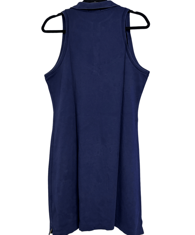 Ralph Lauren Navy Blue Sleeveless with Green Pony Logo Polo Dress