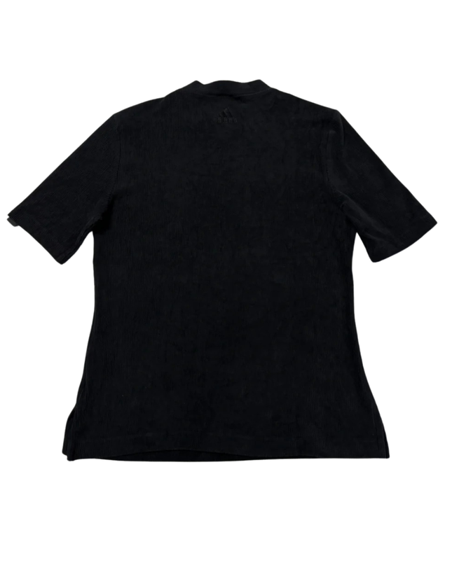 Adidas Black Corduroy-Textured Short Sleeve T-Shirt W/Tags