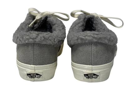 Vans Grey Sherpa-Lined Suede Sneakers