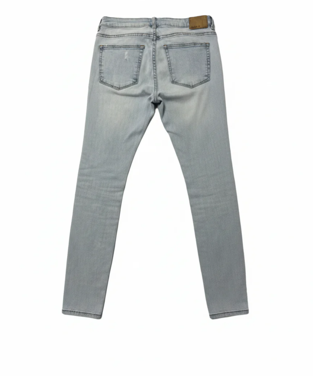 Pull&Bear Light Blue Distressed Ripped Skinny Jeans