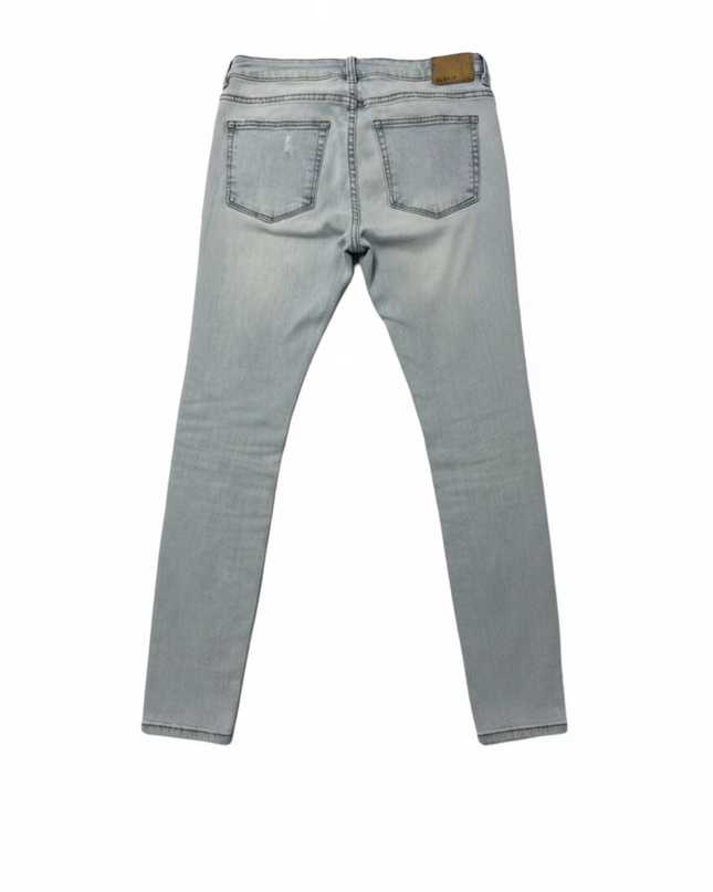 Pull&Bear Light Blue Distressed Ripped Skinny Jeans