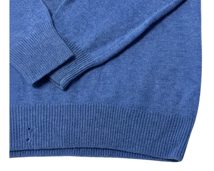 GANT Blue Quarter-Zip Lambswool Sweater