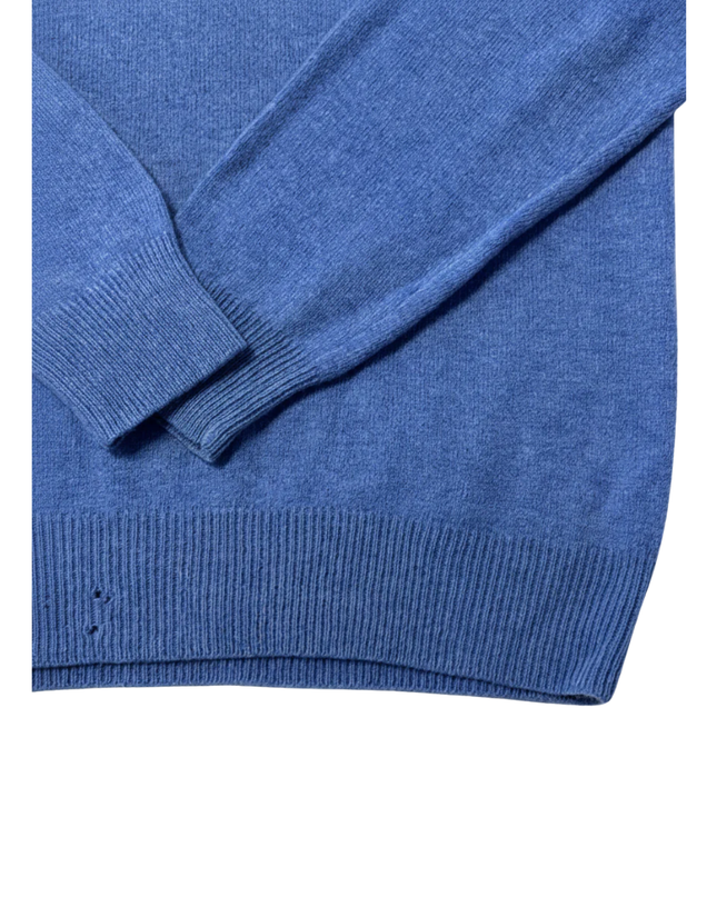 GANT Blue Quarter-Zip Lambswool Sweater