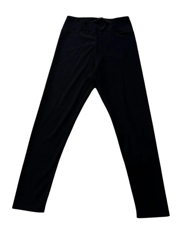 Jason Wu Black Ribbed High-Waisted Leggings