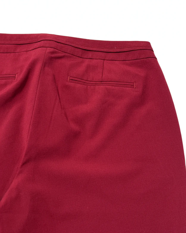 Brooks Brothers Red Fleece Maroon Slim-Fit Trousers