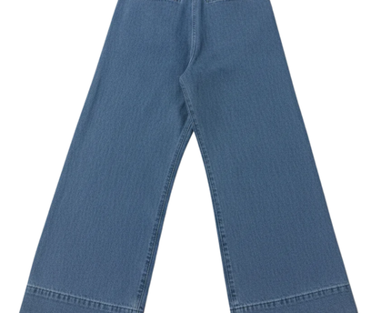 Riva Blue Wide Leg High Waisted Denim Jeans
