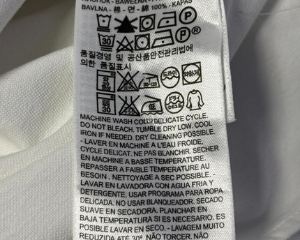 Levi's White Button-Down Long Sleeve Cotton Shirt