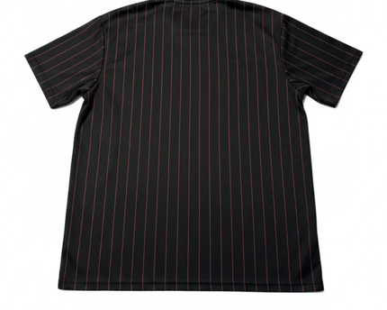 FSBN Black Pinstripe 'Reckless 23' Basketball Style Jersey