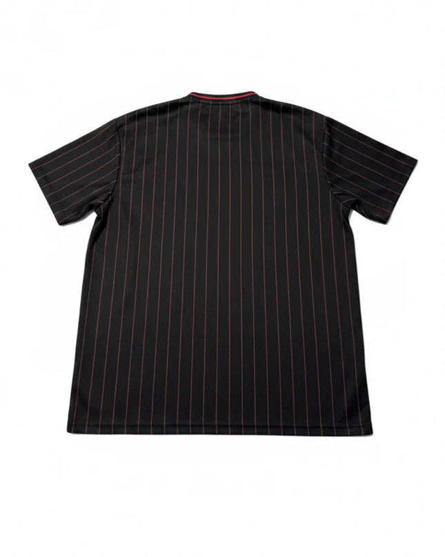FSBN Black Pinstripe 'Reckless 23' Basketball Style Jersey