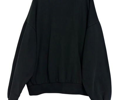 Fear of God Essentials Black Oversized Crewneck Sweatshirt