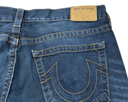 True Religion Blue Geno Relaxed Slim Jeans