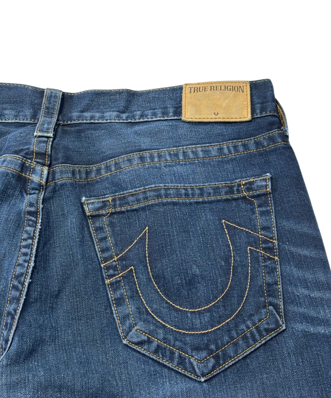 True Religion Blue Geno Relaxed Slim Jeans