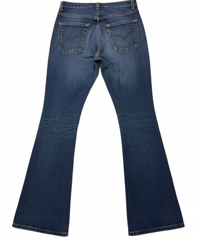 Levi's Blue Bootcut Mid-Rise Denim Jeans