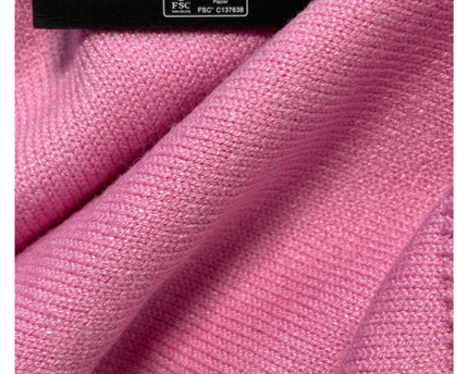 Y.A.S Pink Crew Neck Ribbed Hem Knit Sweater W/Tags