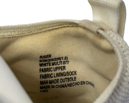 Steve Madden White Multi Riser Sneakers