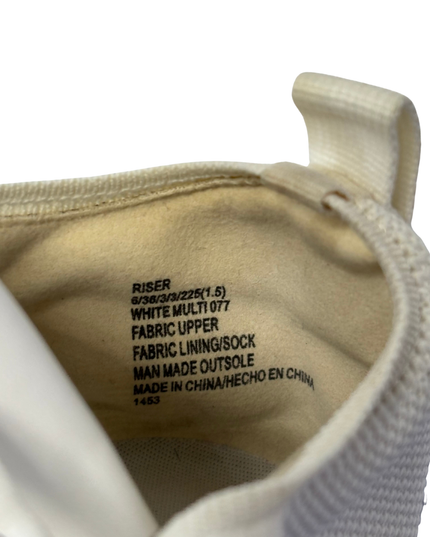 Steve Madden White Multi Riser Sneakers