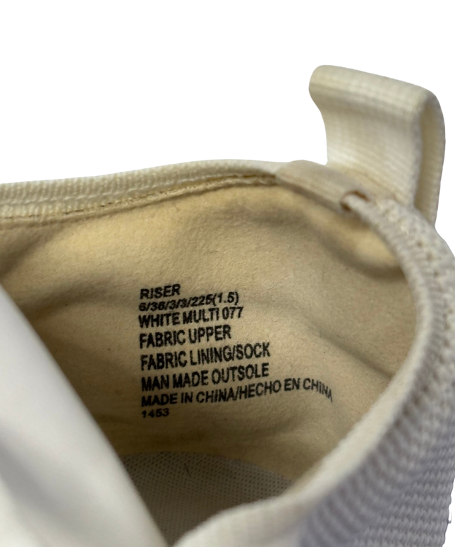 Steve Madden White Multi Riser Sneakers