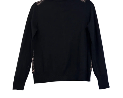 Lauren Ralph Lauren Black Lace and Sequin Cardigan