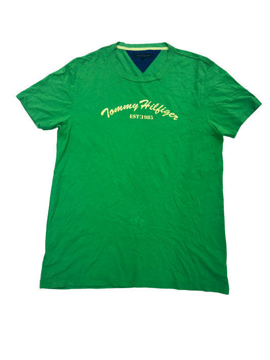 Tommy Hilfiger Green Crew Neck T-Shirt - L