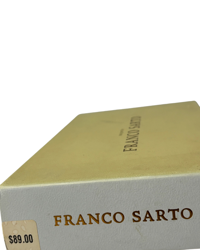 Franco Sarto Burgundy Suede Bow Accent Kitten Heels | With Box