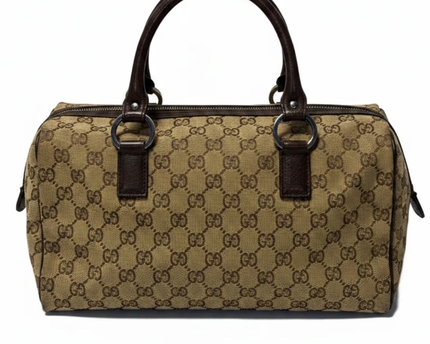 Gucci Brown GG Canvas Satchel Bag