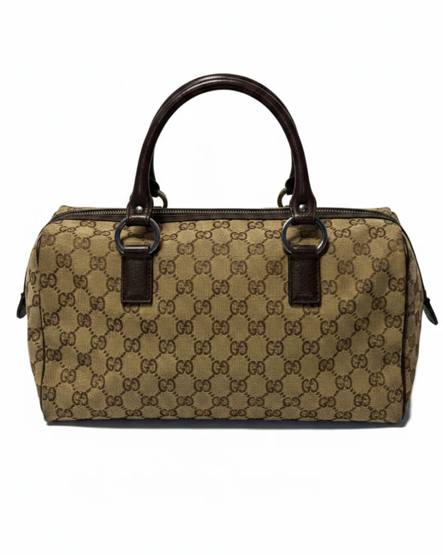 Gucci Brown GG Canvas Satchel Bag
