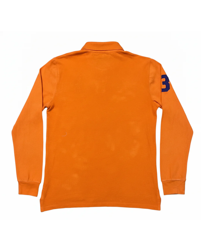 Polo Ralph Lauren Orange Long-Sleeve Big Pony Polo Shirt