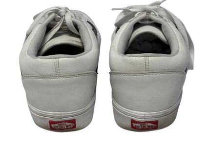Vans White Old Skool Lite Leather Sneakers
