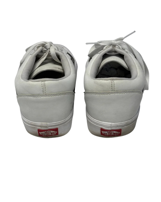 Vans White Old Skool Lite Leather Sneakers