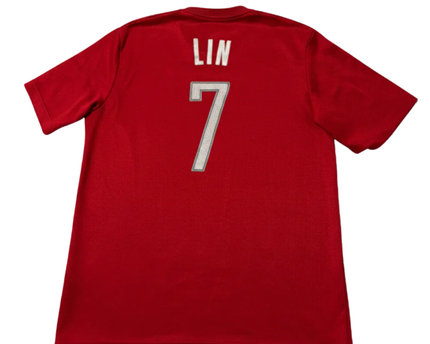 Adidas Red Houston Rockets Jeremy Lin #7 NBA Jersey