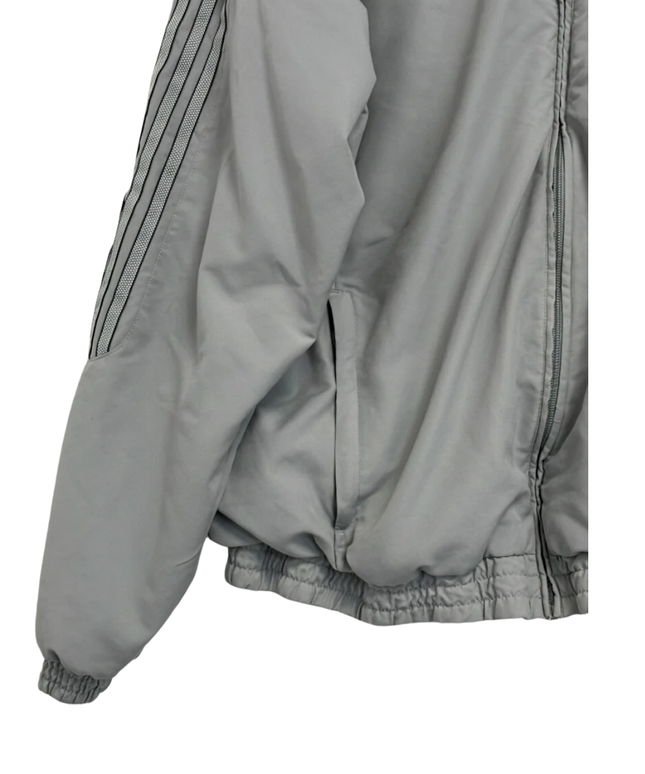 Adidas Grey Classic Three-Stripe Lightweight Track Jacket