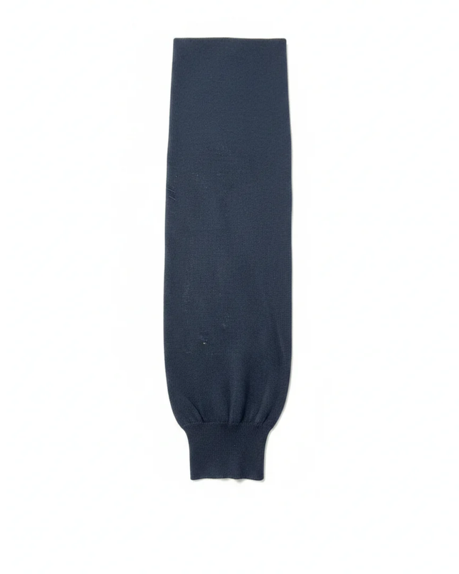 BOSS Navy Blue Long Sleeve Knitted Polo Sweater
