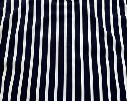 Banana Republic Striped Navy & White Blouse - XL