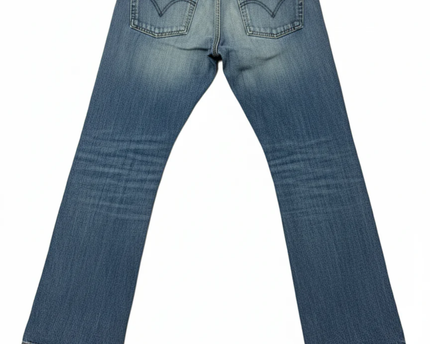 Levi's Blue 518 Straight Leg Button Fly Jeans