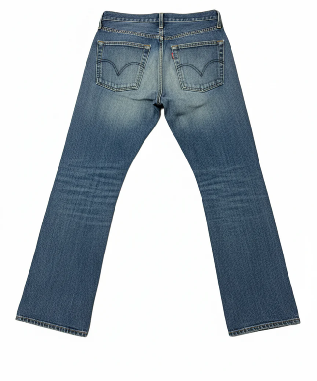 Levi's Blue 518 Straight Leg Button Fly Jeans