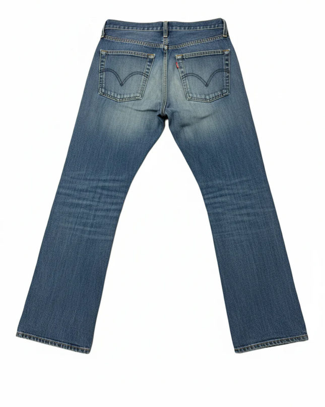 Levi's Blue 518 Straight Leg Button Fly Jeans
