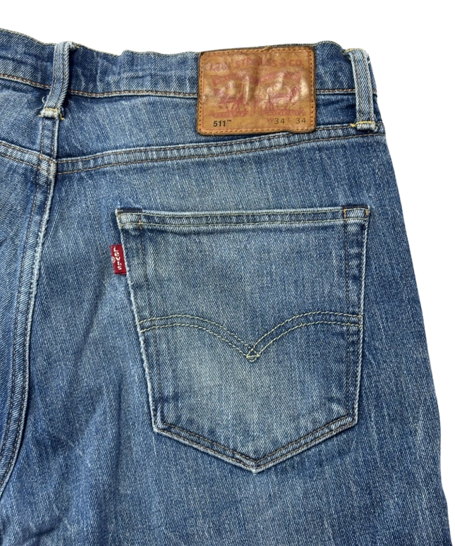 Levi's 511 Blue White Oak Cone Denim Slim Fit Jeans
