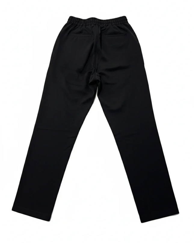 NA-KD Black Drawstring Elastic Waist Tapered Pants