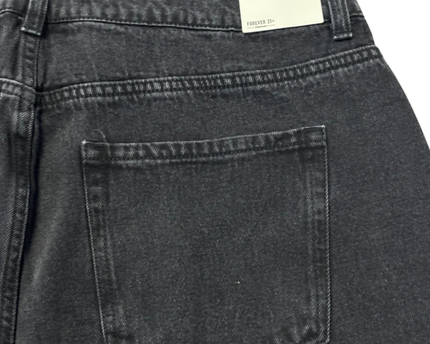 Forever 21+ Premium Black Cherry Embroidered Denim Jeans W/Tags