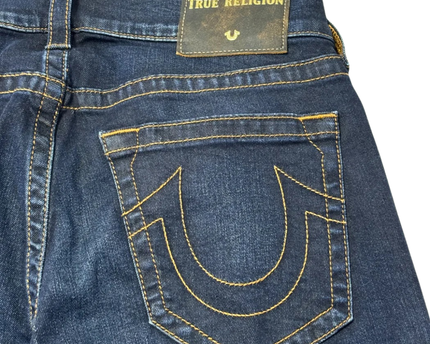 True Religion Geno Relaxed Slim Dark Blue Jeans