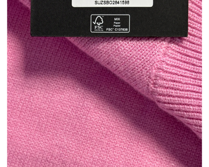 Y.A.S Pink Mock Neck Ribbed Knit Sweater W/Tags