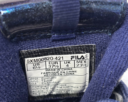 Fila Navy Blue Iridescent Disruptor Chunky Sneakers