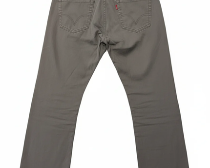 Levi's Grey 506 Straight Fit Cotton Trousers